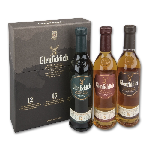 Glenfiddich Geschenkset 12/15/18 Jahre 