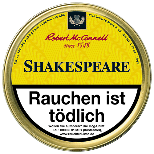 Robert McConnell Heritage Shakespeare 50g 