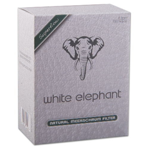 White Elephant Natur Meerschaumfilter 9mm 150er 