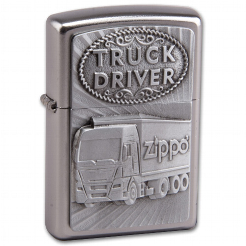Zippo satiniert Truck Driver Emblem 