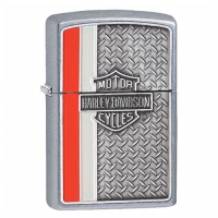 Zippo Street Chrom Harley Davidson Diamond Plate 