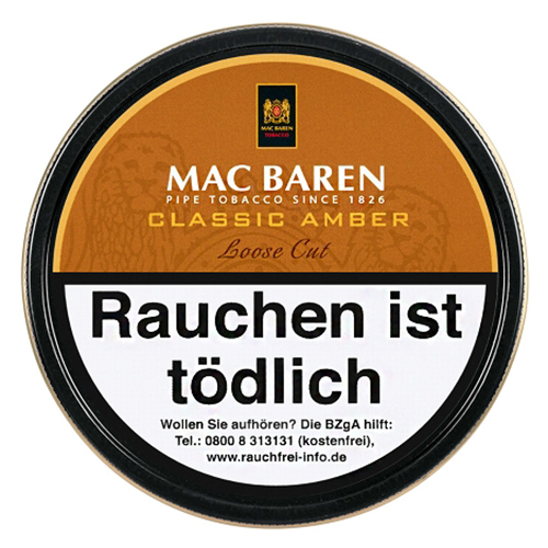 Mac Baren Classic Amber Loose Cut (Vanilla Toffee Cream) 100g 