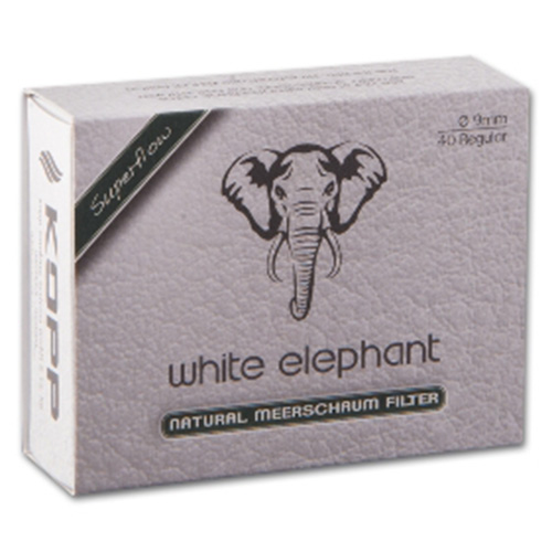 White Elephant Natur Meerschaumfilter 9mm 40er 